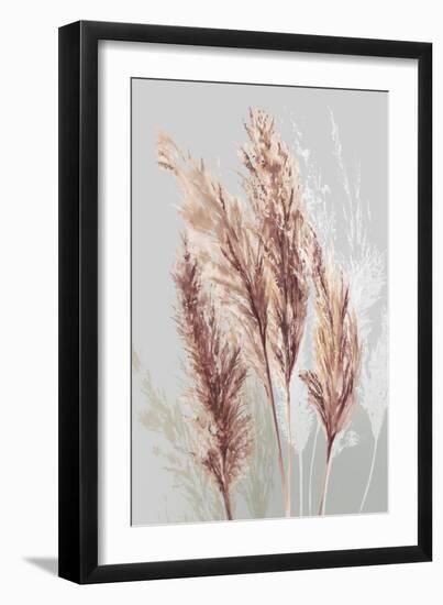 Blushing Pomp Grass II-Asia Jensen-Framed Art Print