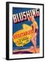 Blushing Vegetable Label - Firebaugh, CA-Lantern Press-Framed Art Print