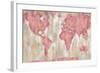 Blushing World Map v2 Crop-Silvia Vassileva-Framed Art Print