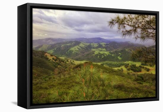 Blustery Afternoon Landscape, Mount Diablo-Vincent James-Framed Stretched Canvas