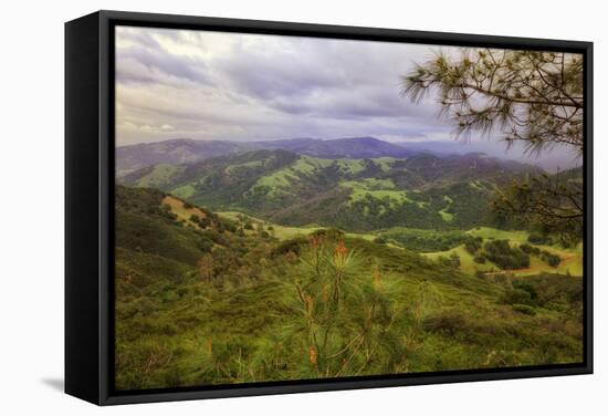 Blustery Afternoon Landscape, Mount Diablo-Vincent James-Framed Stretched Canvas