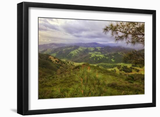 Blustery Afternoon Landscape, Mount Diablo-Vincent James-Framed Photographic Print