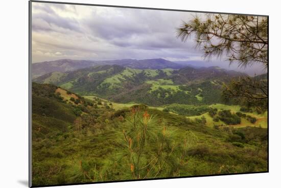 Blustery Afternoon Landscape, Mount Diablo-Vincent James-Mounted Photographic Print