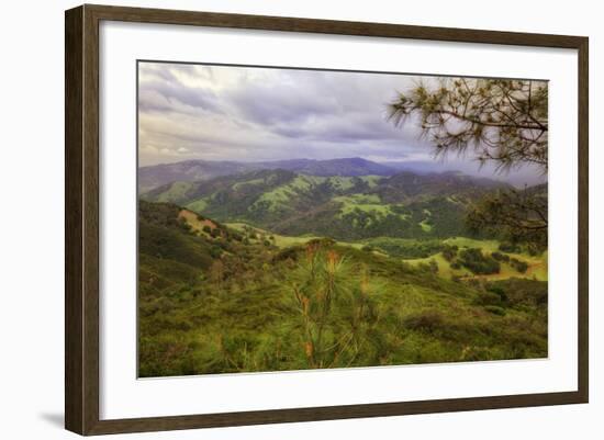 Blustery Afternoon Landscape, Mount Diablo-Vincent James-Framed Photographic Print