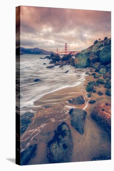 Blustery Day at Golden Gate Bridge, San Francisco-Vincent James-Stretched Canvas