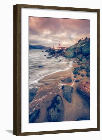 Blustery Day at Golden Gate Bridge, San Francisco-Vincent James-Framed Photographic Print