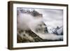 Blustery El Capitan and Half Dome, Fog at Yosemite National Park-Vincent James-Framed Photographic Print