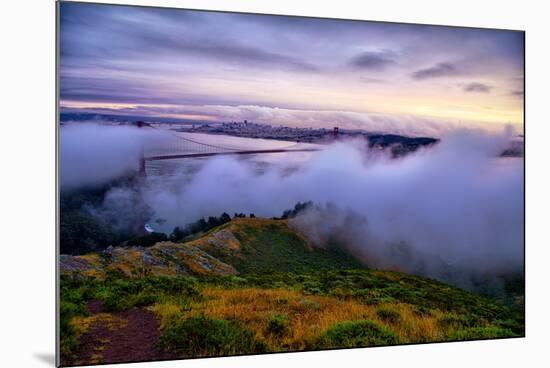 Blustery Foggy Golden Gate Bridge, San Francisco Cityscape-Vincent James-Mounted Photographic Print