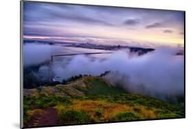 Blustery Foggy Golden Gate Bridge, San Francisco Cityscape-Vincent James-Mounted Photographic Print