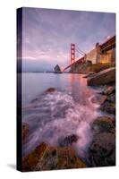 Blustery Golden Gate Bridge From Fort Baker-null-Stretched Canvas