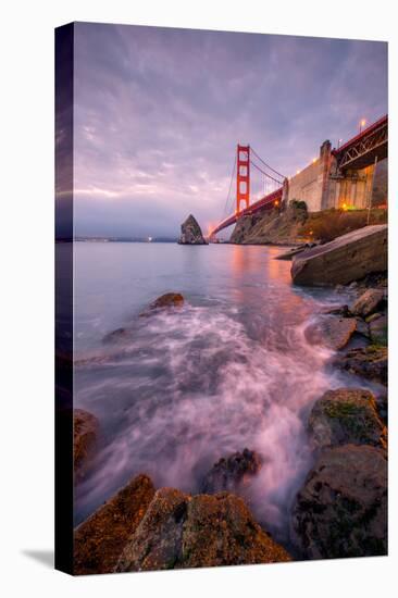 Blustery Golden Gate Bridge From Fort Baker-null-Stretched Canvas