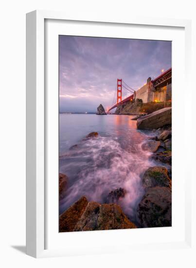 Blustery Golden Gate Bridge From Fort Baker-null-Framed Photographic Print