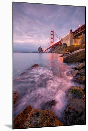 Blustery Golden Gate Bridge From Fort Baker-null-Mounted Photographic Print