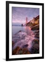 Blustery Golden Gate Bridge From Fort Baker-null-Framed Photographic Print