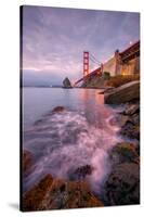 Blustery Golden Gate Bridge From Fort Baker-null-Stretched Canvas