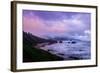 Blustery Morning Mood at Cannon Beach, Oregon Coast-null-Framed Premium Photographic Print