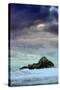 Blustery Seascape Mood at Pfieffer Beach - Big Sur-Vincent James-Stretched Canvas