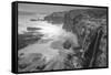 Blustery Sonoma Seascape, California Coast-Vincent James-Framed Stretched Canvas