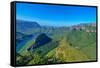 Blyde River Canyon and the Three Rondavels-demerzel21-Framed Stretched Canvas