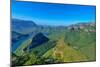 Blyde River Canyon and the Three Rondavels-demerzel21-Mounted Photographic Print