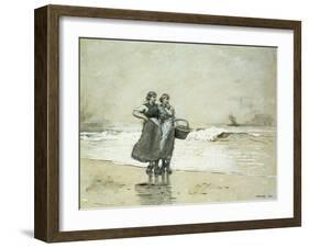 Blyth Sands, 1882-Winslow Homer-Framed Giclee Print