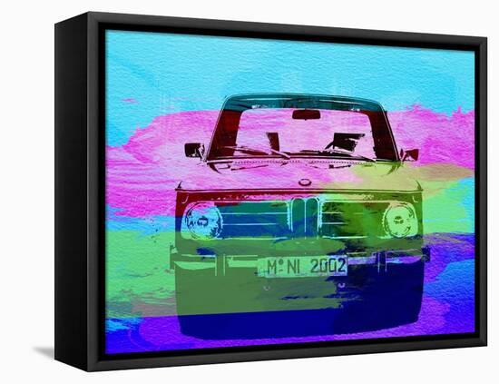 Bmw 2002 Front Watercolor 1-NaxArt-Framed Stretched Canvas