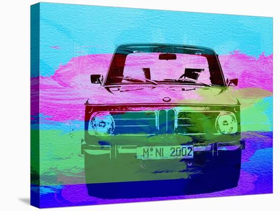 Bmw 2002 Front Watercolor 1-NaxArt-Stretched Canvas