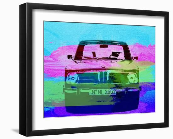 Bmw 2002 Front Watercolor 1-NaxArt-Framed Art Print