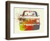 Bmw 2002 Front Watercolor 2-NaxArt-Framed Art Print