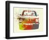 Bmw 2002 Front Watercolor 2-NaxArt-Framed Art Print