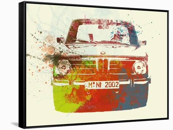 Bmw 2002 Front Watercolor 2-NaxArt-Framed Stretched Canvas