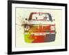 Bmw 2002 Front Watercolor 2-NaxArt-Framed Art Print