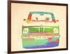 Bmw 2002 Front Watercolor 3-NaxArt-Framed Art Print