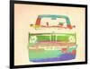 Bmw 2002 Front Watercolor 3-NaxArt-Framed Art Print