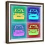 BMW 2002 Pop Art 1-NaxArt-Framed Premium Giclee Print