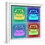 BMW 2002 Pop Art 1-NaxArt-Framed Art Print