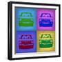 BMW 2002 Pop Art 3-NaxArt-Framed Art Print