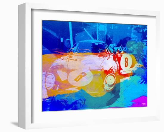 Bmw Before Race Watercolor-NaxArt-Framed Art Print