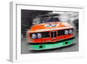 BMW Front End Watercolor-NaxArt-Framed Art Print