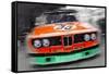 BMW Front End Watercolor-NaxArt-Framed Stretched Canvas