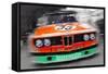 BMW Front End Watercolor-NaxArt-Framed Stretched Canvas