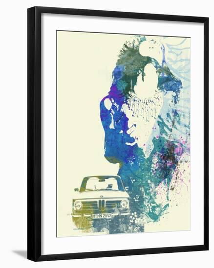 BMW Girl-NaxArt-Framed Art Print