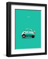 BMW Isetta 300 Red-Mark Rogan-Framed Art Print