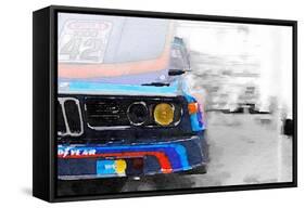 BMW Lamp and Grill Watercolor-NaxArt-Framed Stretched Canvas