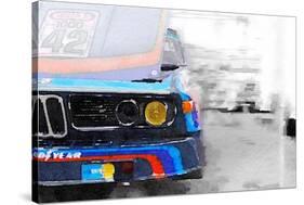BMW Lamp and Grill Watercolor-NaxArt-Stretched Canvas