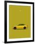 BMW M3 E92 Yellow-Mark Rogan-Framed Art Print