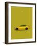 BMW M3 E92 Yellow-Mark Rogan-Framed Art Print