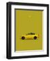 BMW M3 E92 Yellow-Mark Rogan-Framed Art Print