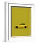 BMW M3 E92 Yellow-Mark Rogan-Framed Art Print