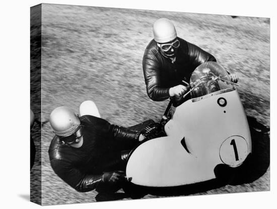 Bmw Motorbike and Sidecar Combination, 1958-null-Stretched Canvas